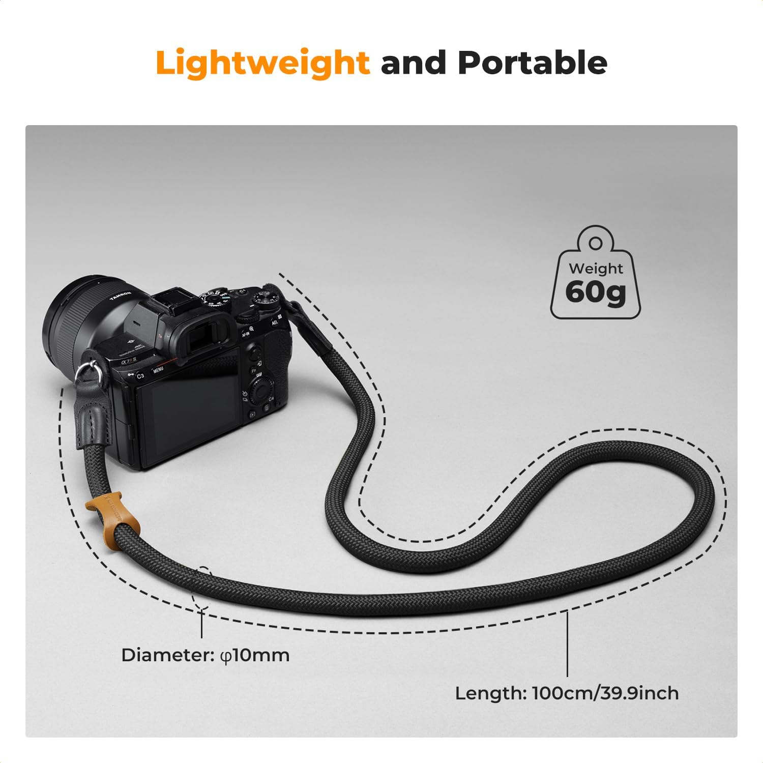 Sangle K&F Concept BJ01 portée en bandoulière avec appareil photo