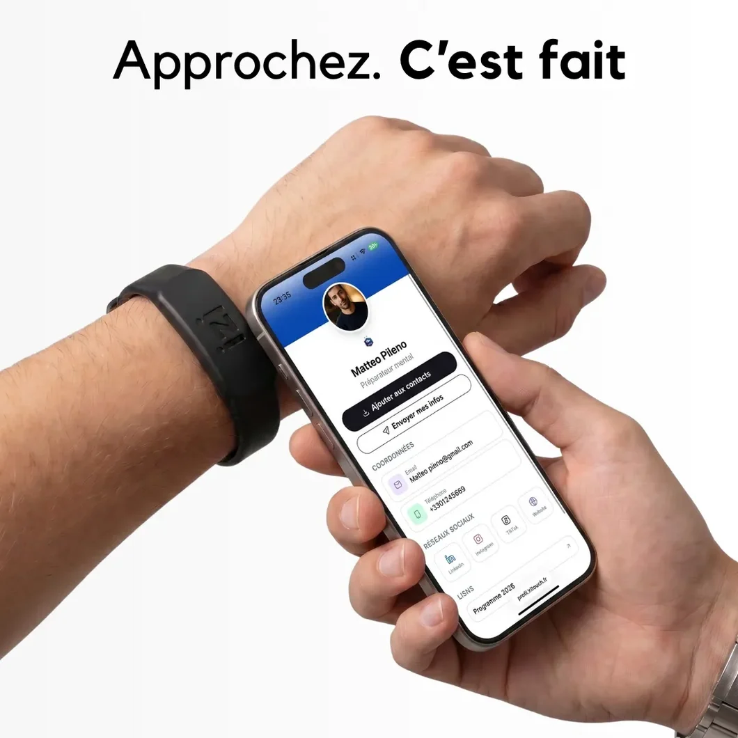Bracelet NFC izi.loop izi touch en situation